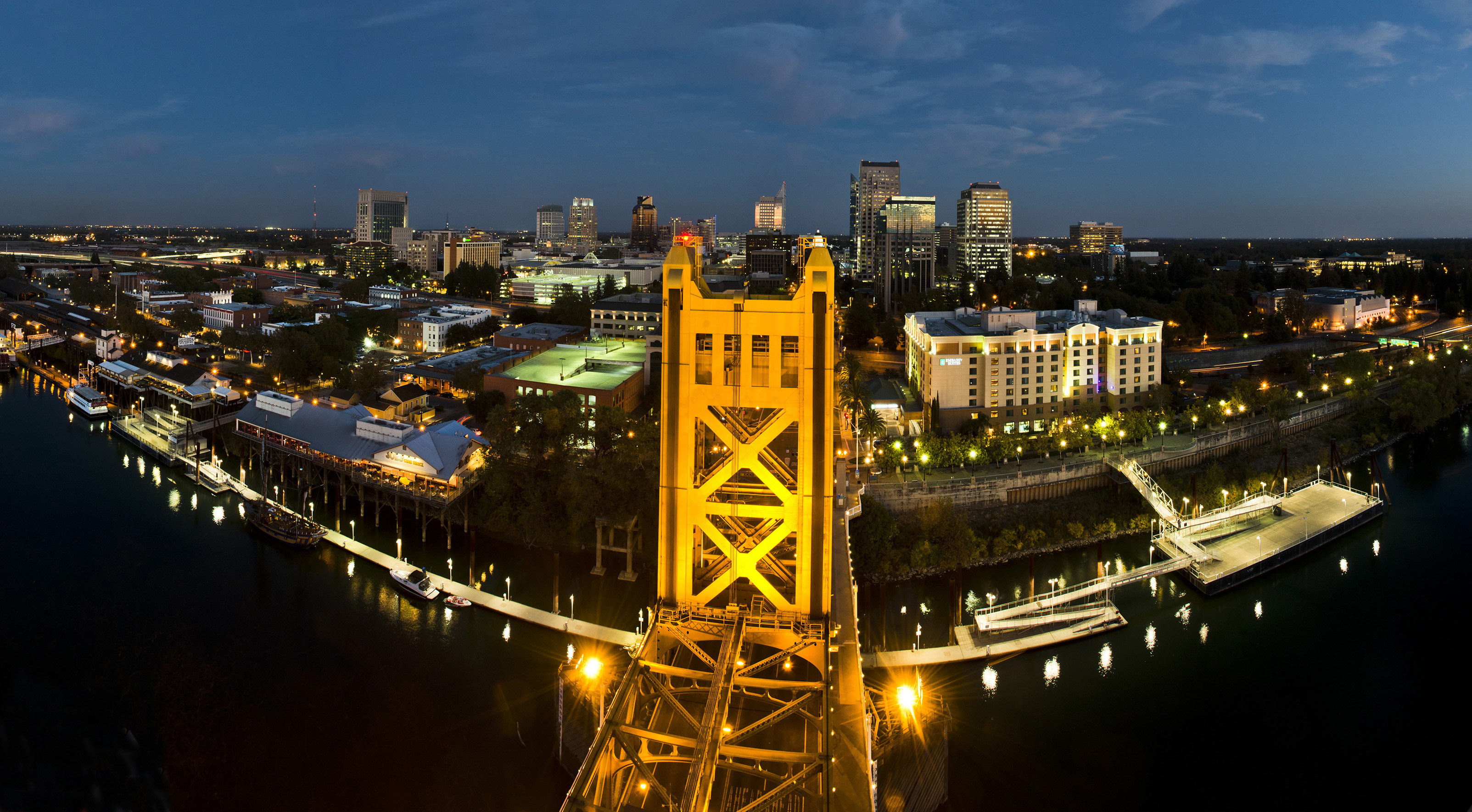 This is an image of Tower Bridge in Sacramento