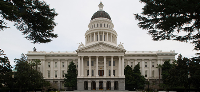 This is an image of the state capital building of California.